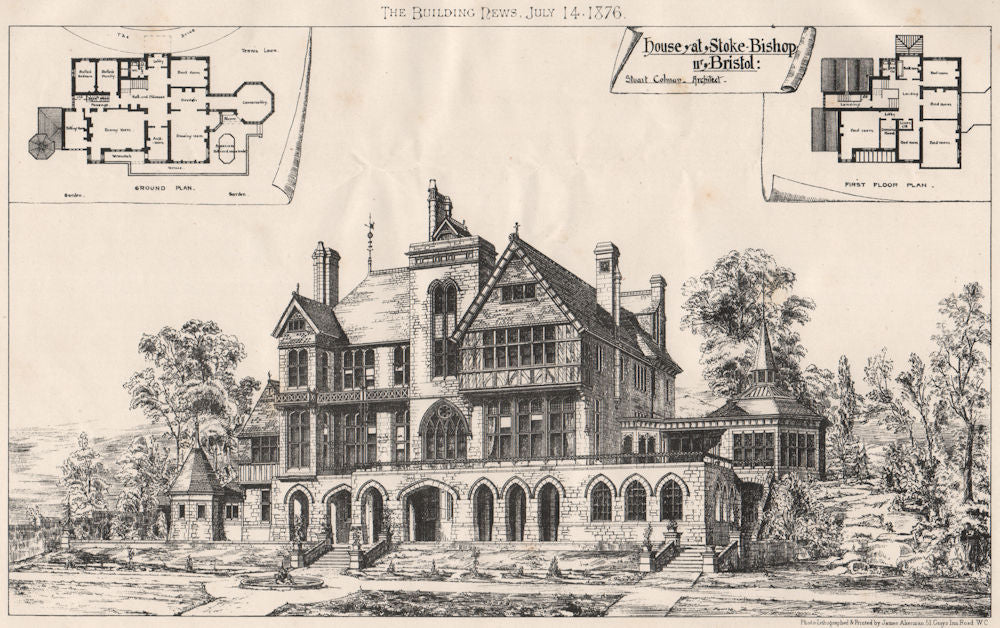 House, Stoke Bishop, Bristol; Stuart Colman Architect. Gloucestershire 1876